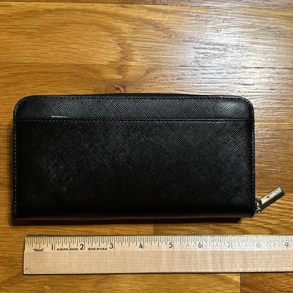 Kate Spade - Leather Zip Wallet - Spencer Saffiano - Black - New - Picture 2 of 9